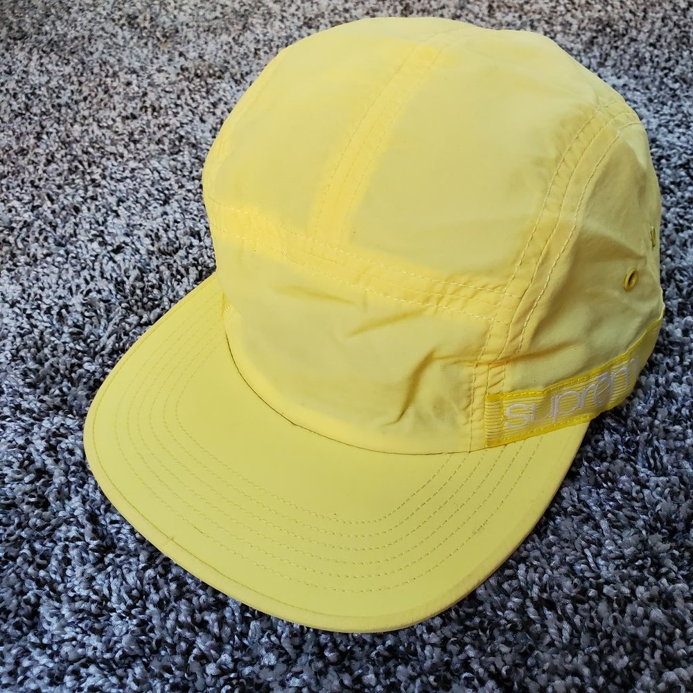 Supreme Washed Linen Camp Cap